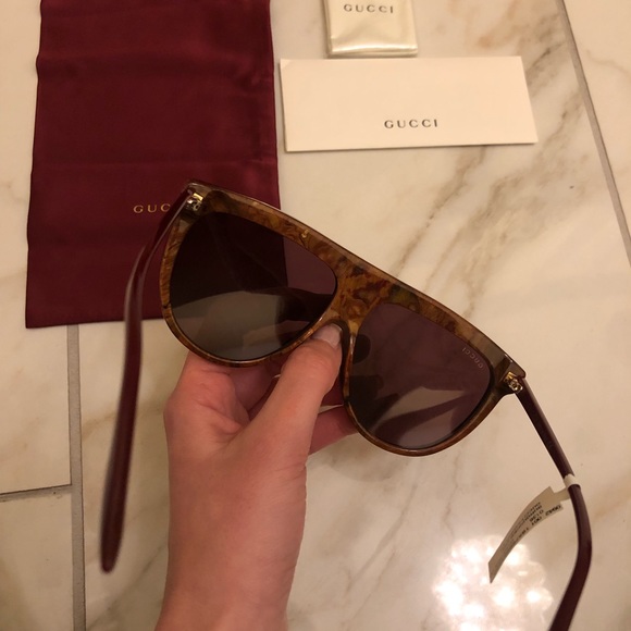 NEW GUCCI FLAT TOP SUNGLASSES - Picture 8 of 14